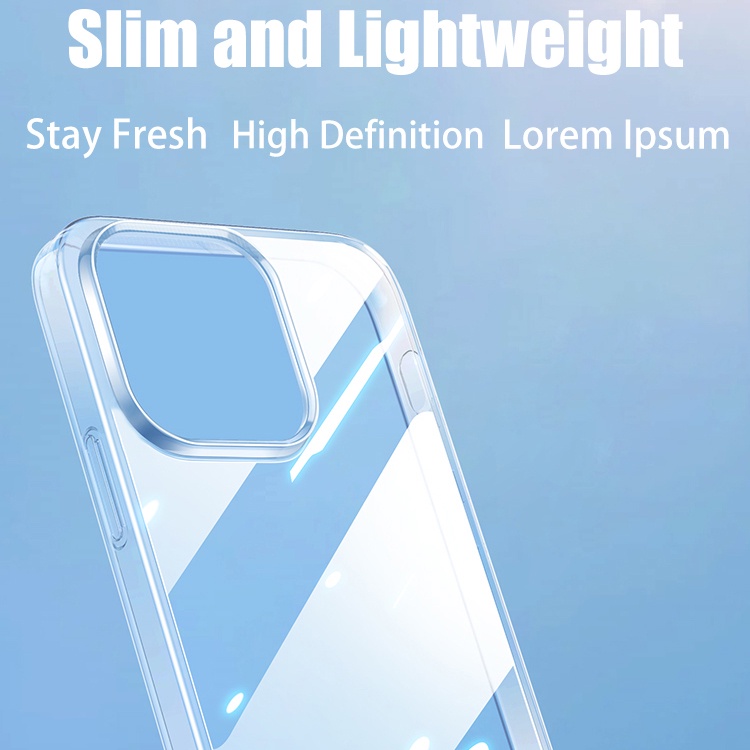 Ốp Điện Thoại Silicone TPU Mềm Trong Suốt Chống Sốc Cho Iphone 14