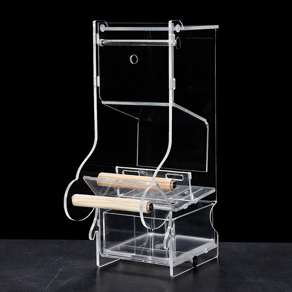 Dụng Cụ Đựng Thức Ăn Bằng Acrylic Dễ Lắp Đặt Cho Chim