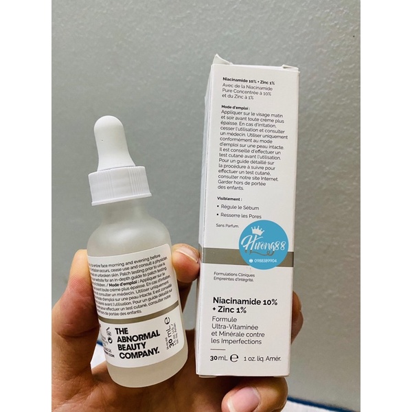 Serum The Ordinary Niacinamide 10% + Zinc 1% 30/60ml