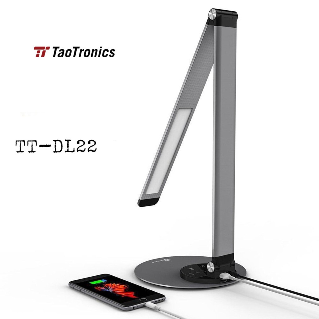 Đèn Học Chống Cận Taotronics TT-DL22 10W  BH 24 tháng, Thân kim Loại, Màu Trắng Bạc