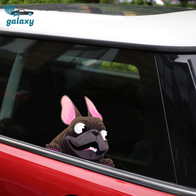 Hình dán cún hoạt hình 3D ngộ nghĩnh dùng để trang trí thân xe ô tô