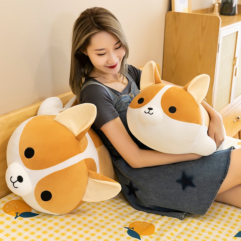 Cún bông Corgi nhồi bông - Gối ôm corgi nhồi bông cao cấp