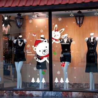 Decal trang trí cửa chào Noel
