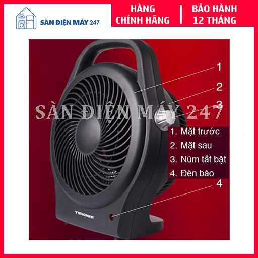 Quạt sưởi hai chiều Tiross TS9441 - Hàng chính hãng, bảo hành 12 tháng