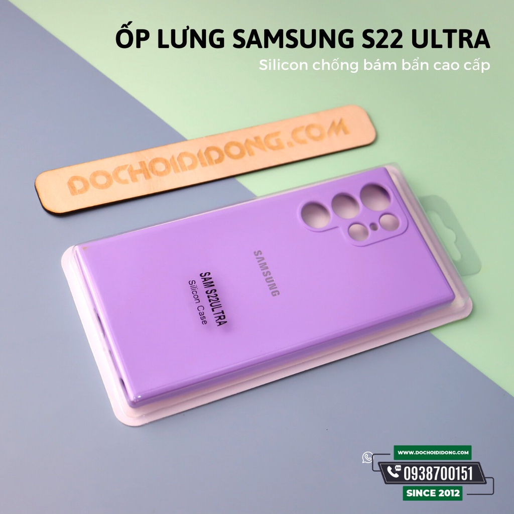 Ốp Lưng Samsung S22 Ultra Silicon Chống Bẩn Cao Cấp