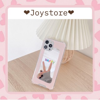 🌸 có sẵn 🌸 ốp lưng iphone có gương happy x/xr/xs/11/12/pro/max/plus/promax