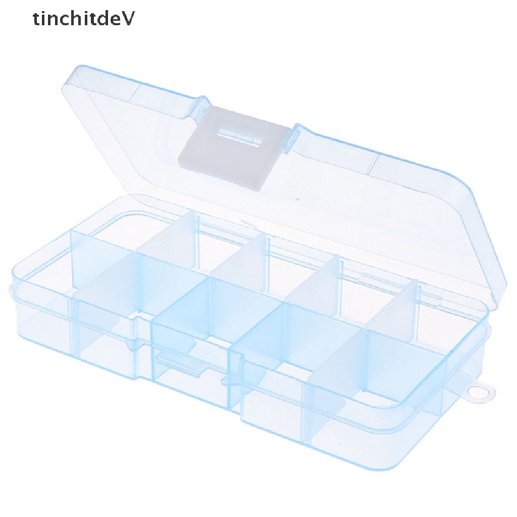 Hộp Nhựa 10 Ngăn Đựng Trang Sức Có Thể Điều Chỉnh
