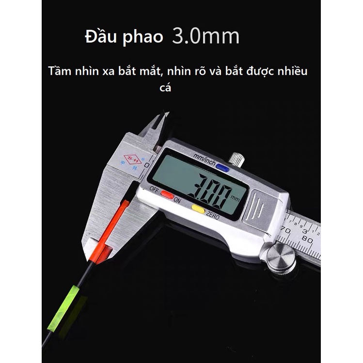Phao Câu Cá Săn Hàng Đêm Thiên Cung Tử [ Tặng Kèm Pin ] Chất Liệu Carbon Tăm To Chống Mỏi Mắt - Sanami fishing