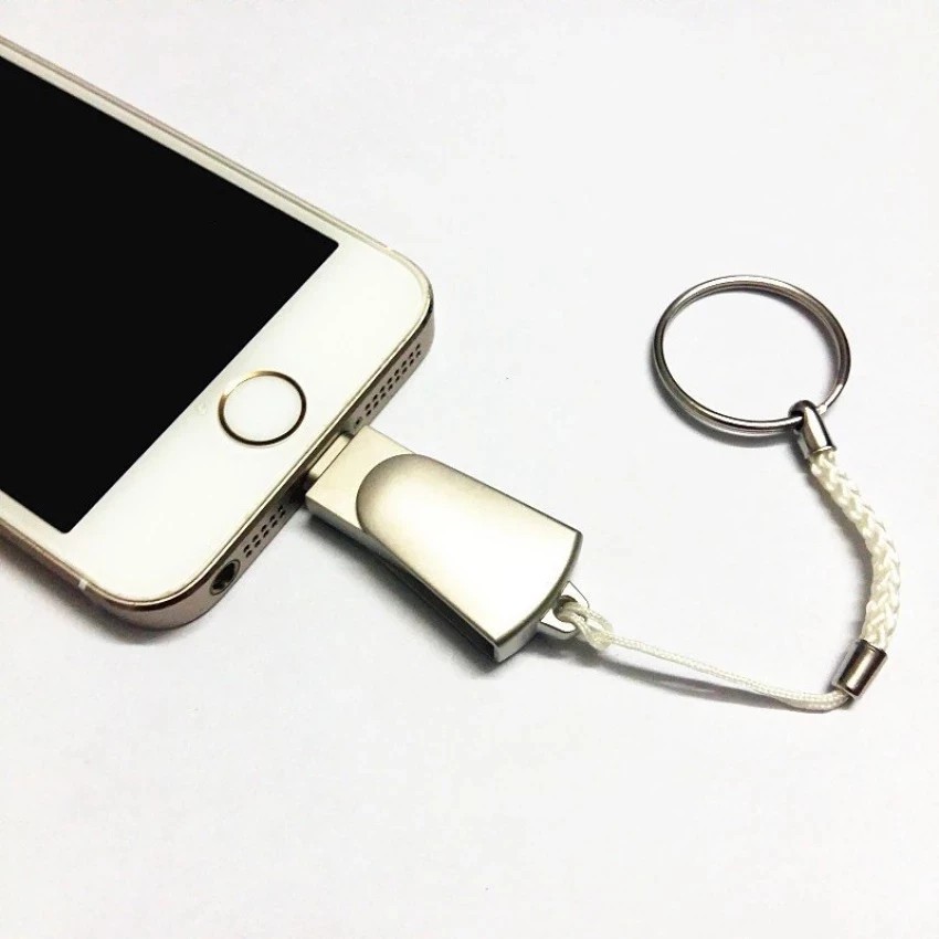 Metal OTG Usb Flash Drive Memory Stick Pen Drive For iPhone Computer Storage