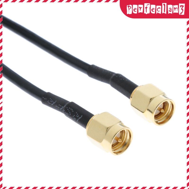 [Thássia Sport Store] 1M Antenna Connector Extension Cable RP-SMA Male to RP-SMA Male for Router | BigBuy360 - bigbuy360.vn