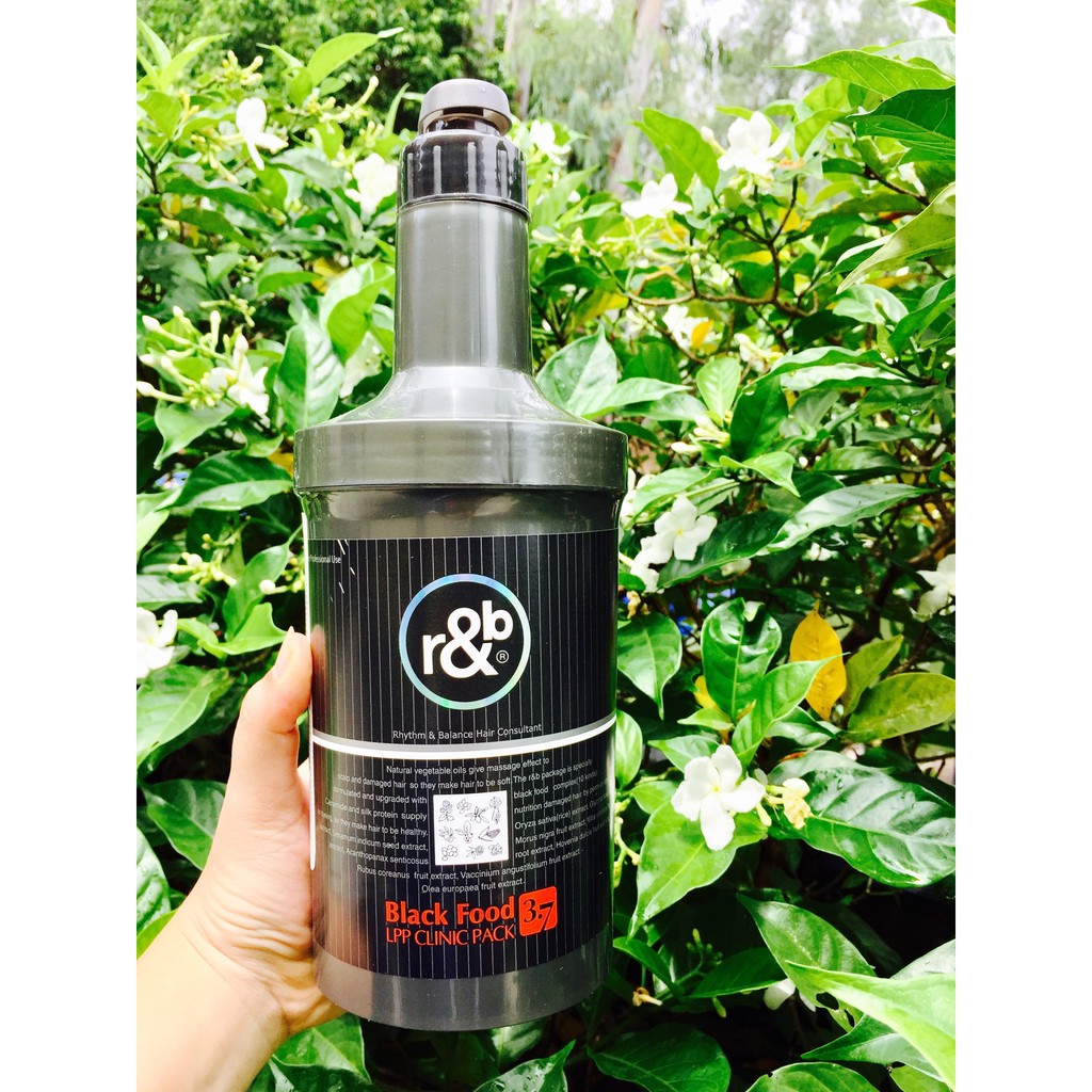 Hấp dầu dinh dưỡng bóng tóc r&amp;b Black Food 1000ml