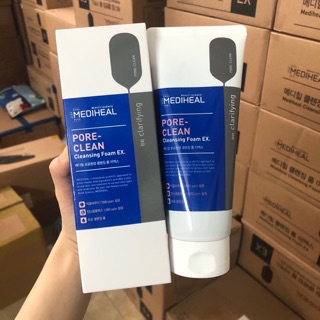 [Auth] Sữa Rửa Mặt Than Hoạt Tính Phiên Bản EX  MEDIHEAL PORE CLEAN CLEANSING FOAM