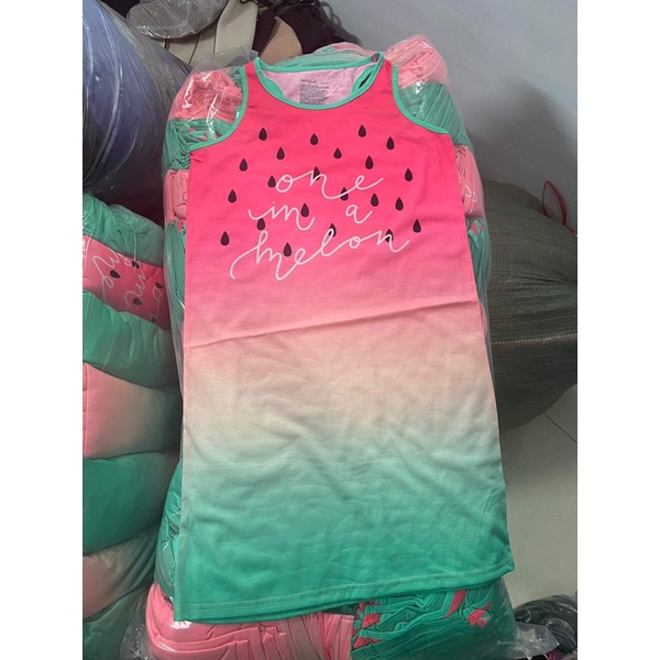 Váy dưa hấu xuông mặc nhà,đi ngủ,đi chơi bé gái cat&jack bé gái xuất dư xịn vnxk