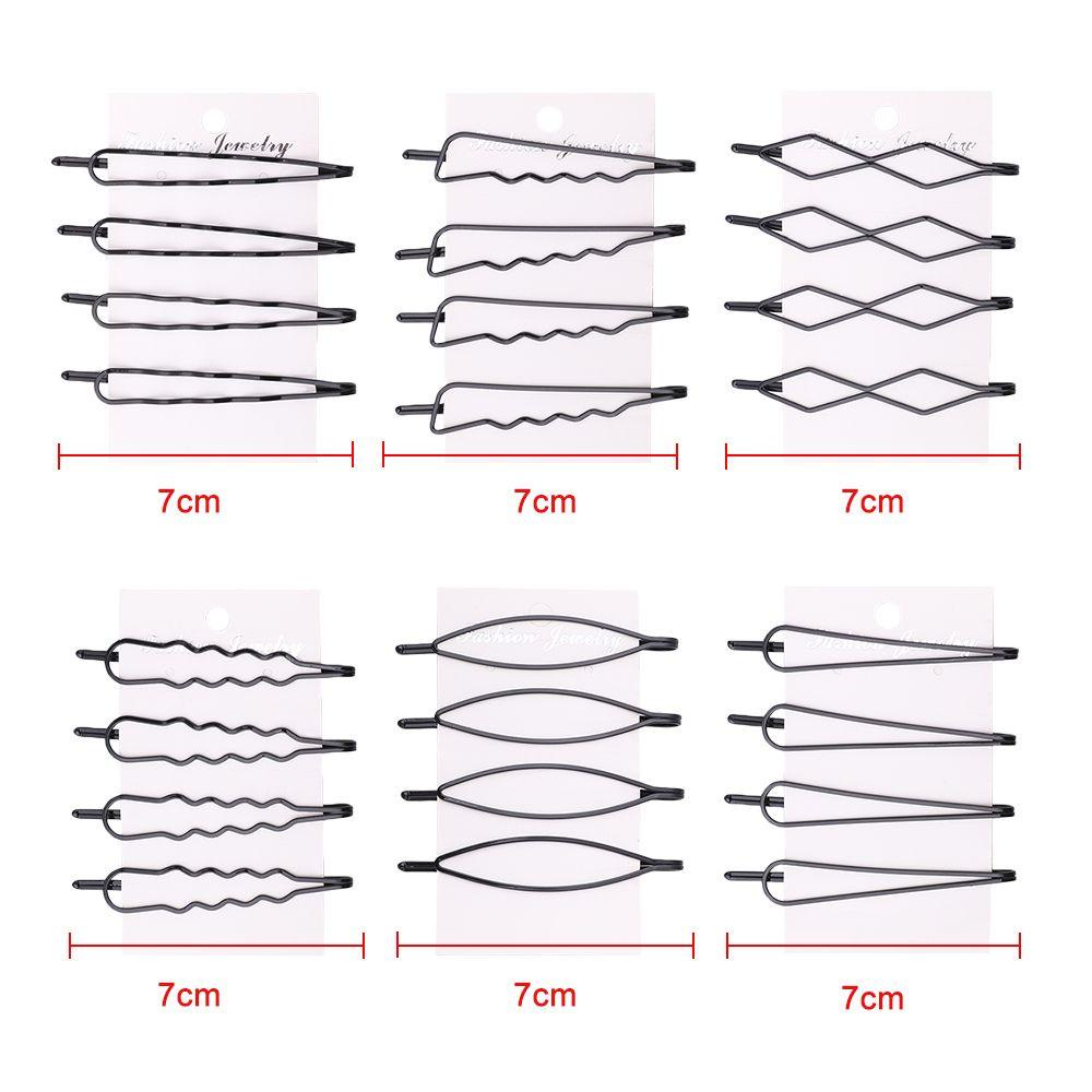 ROWANS 4Pcs/set Geometry Hair Clip Fashion Hair Accessories Metal Girls Hairgrips
