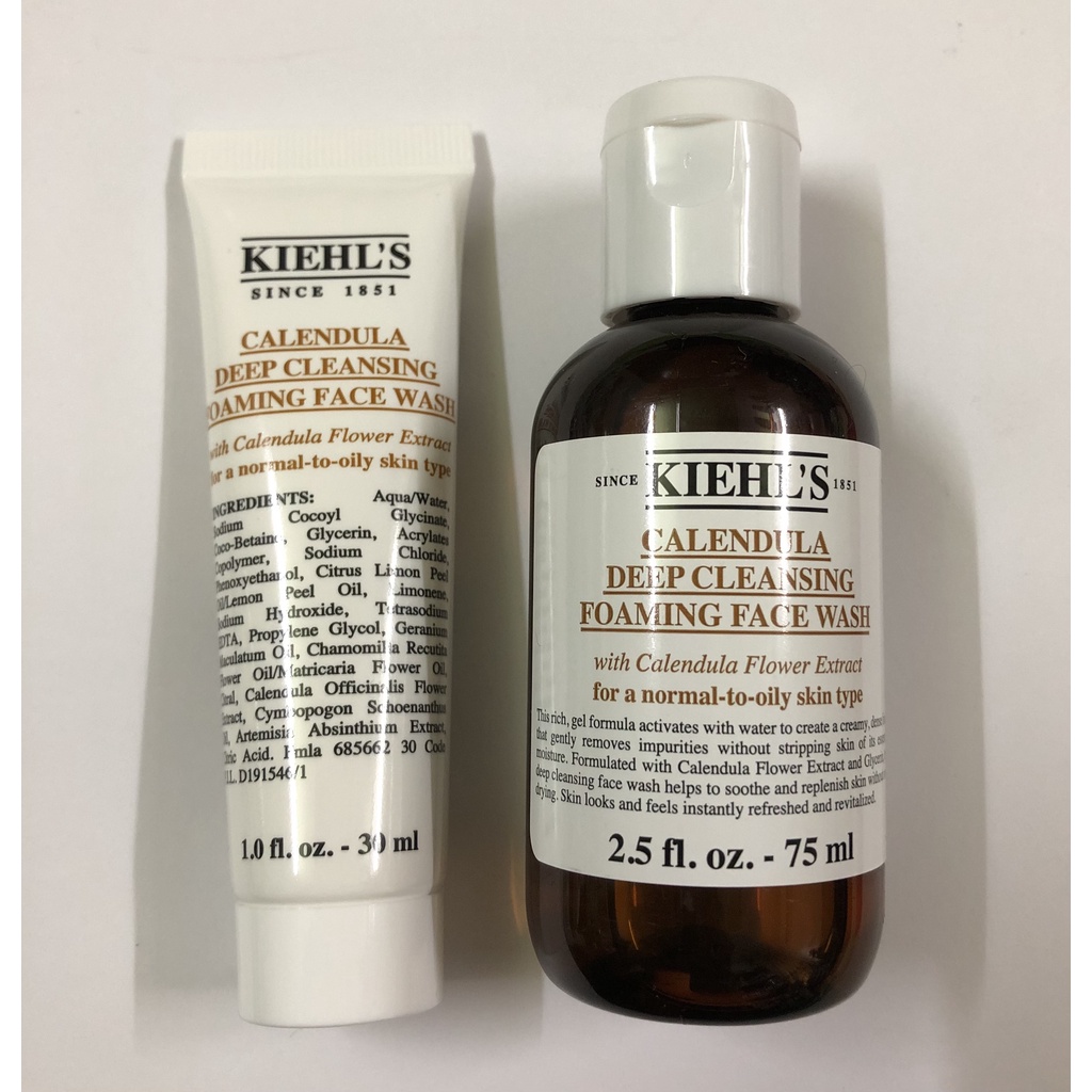 Sữa rửa mặt hoa cúc Kiehls Calendula Deep Cleansing Foaming Face Wash (Size mini 30ml, 75ml)