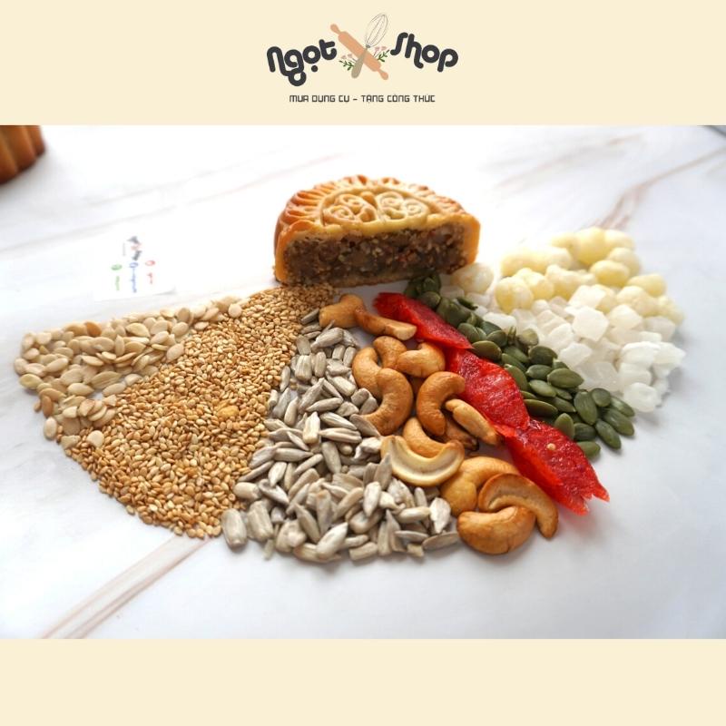 Nguyên liệu làm bánh trung thu nhân thập cẩm đầy đủ 10chiếc 150g (có hướng dẫn)
