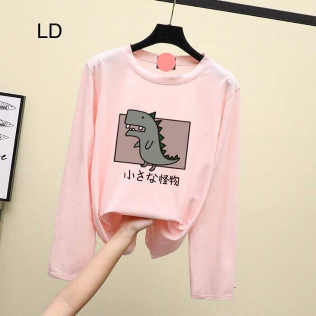 Áo thun khủng long chữ Nhật dài tay LDU0919