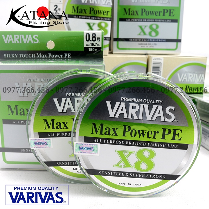 Dây PE Cao Cấp - Varivas Max Power PE X8 - Made in Japan