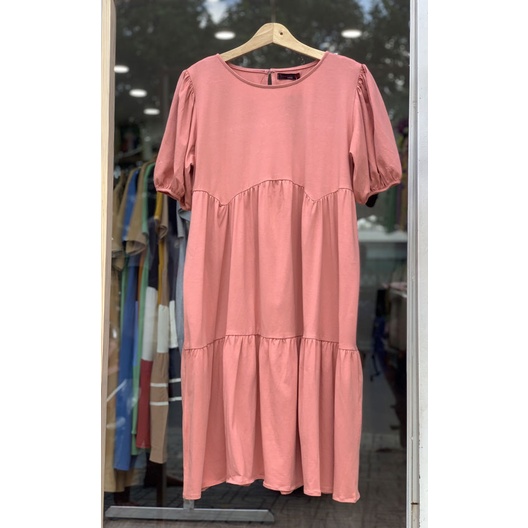 [HANNA] Đầm Bầu Mặc Ở Nhà Thun Cotton Cao Cấp Thoáng Mát Free Size 45-80KG Dáng Baby Doll Dễ Thương Cho Mẹ Trẻ