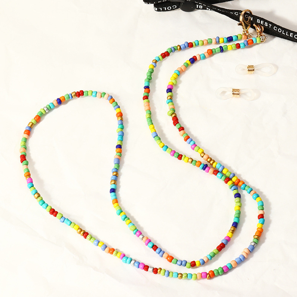 Dây Đeo Kính Dạng Chuỗi Hạt Nhiều Màu Thời Trang Cho Nữ