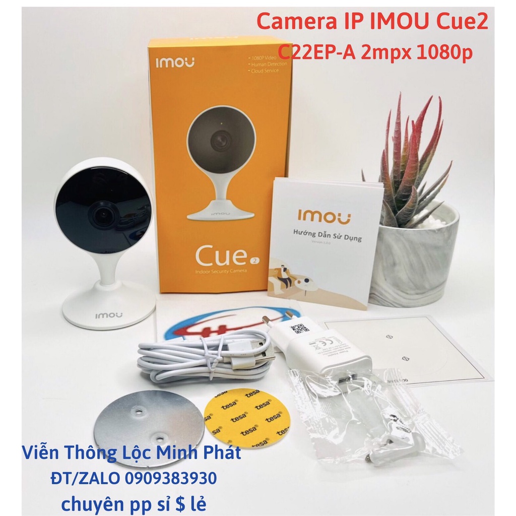 Camera Wifi 2.0MP IPC IMOU C22EP A22EP đàm thoại 2 chiều, xoay 360 độ (hàng chính hãng Dahua Việt Nam)