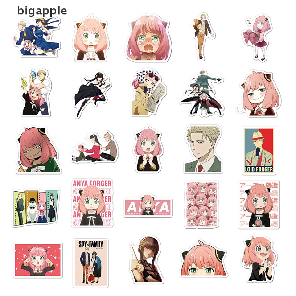 bigapple 100PCS  SPY x FAMILY Anime Manga Stickers Yor Forger Loid Forger Anya  Sticker RDG