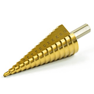 Bộ mũi khoan tháp 3 chiếc V2, thép HSS titan, khoan 15 size 4-32mm, chất lượng cao
