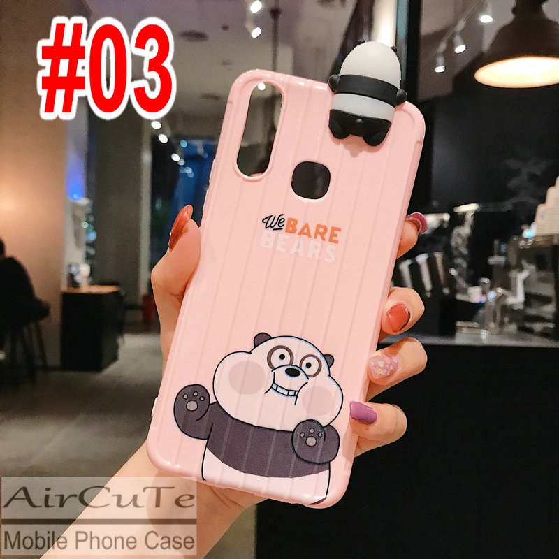 Ốp lưng OPPO A53 A93 A15 A15S A52 A92 A31 A12 A9 A7 A5 A5S A3S A1K F1s F9 Realme 5 5i 5s C3 C2 C1 2020 3D Trunk Cute Bear soft TPU Case/MYP | BigBuy360 - bigbuy360.vn