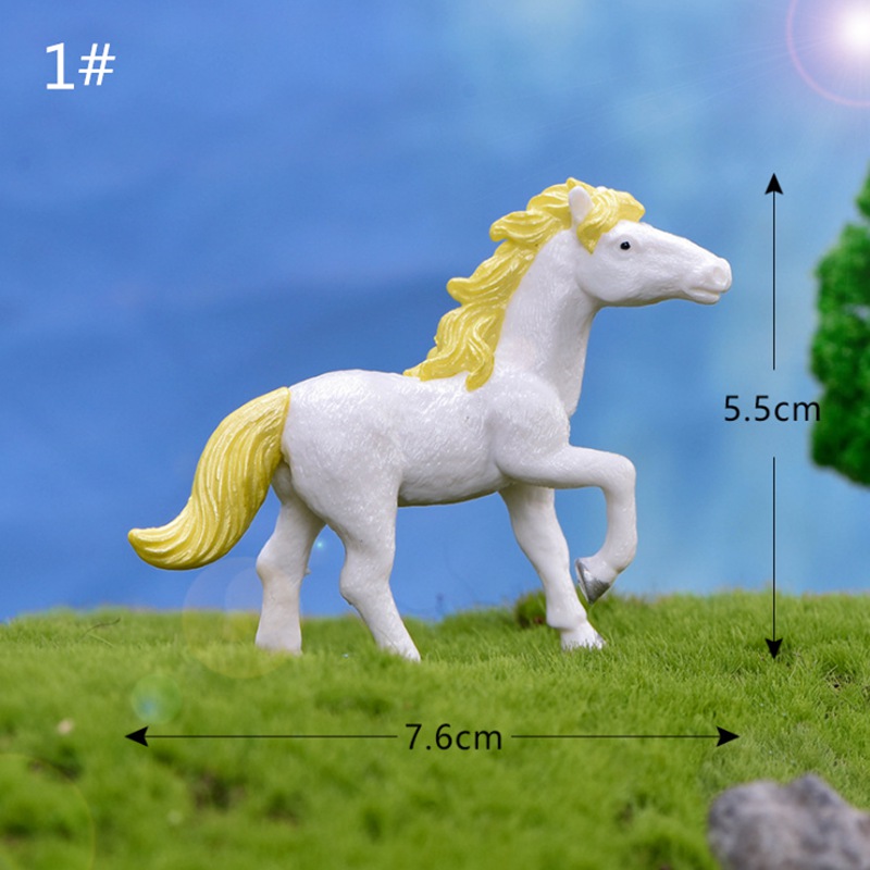 1 Đồ trang trí Ngựa Thu Nhỏ Trang Trí Sân Vườn