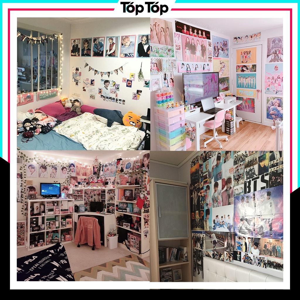Poster anime tranh treo dán tường in theo yêu cầu A3 A4 giấy bóng Nhật cực đẹp