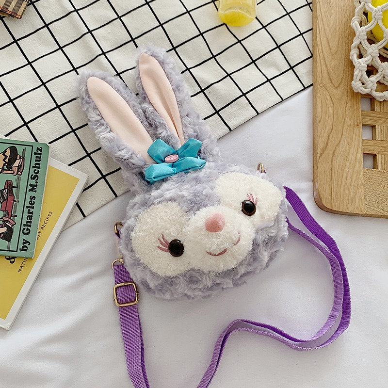 Túi Tote Đeo Vai Cỡ Lớn Hình Thỏ Dailu Nhồi Bông Dễ Thương Hợp Thời Trang Phong Cách Nhật Bản