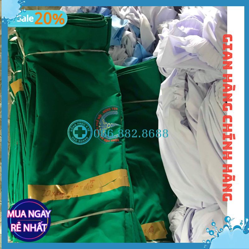 Ga trải giường bệnh viện Hào Quang màu xanh lá cây