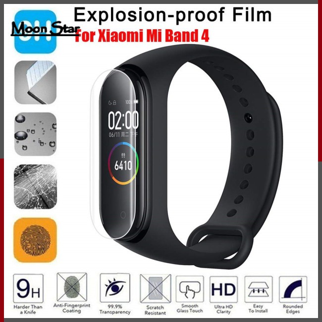 MS Shop For Xiaomi Mi Band 4 LCD Film TPU Full Cover Screen Protector Film Transparent SmartWatch Film