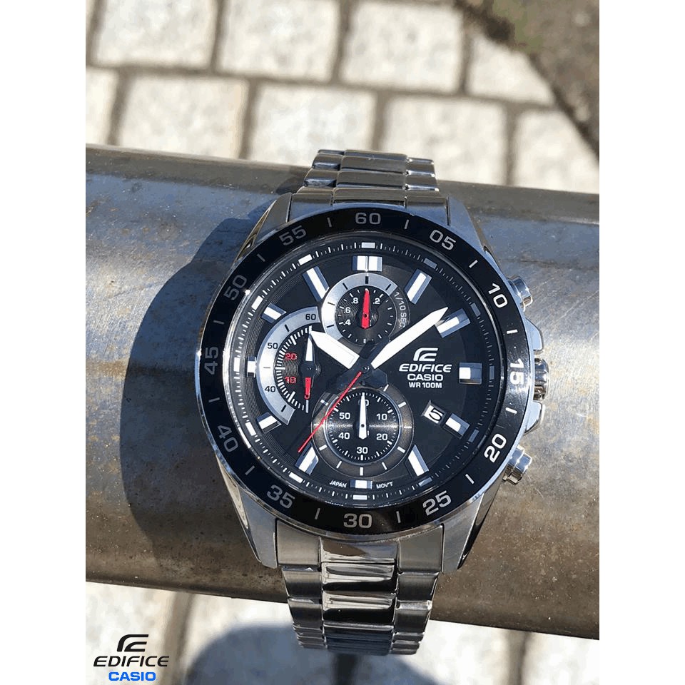 Đồng hồ nam Casio edifice chính hãng EFV-550D, dây kim loại