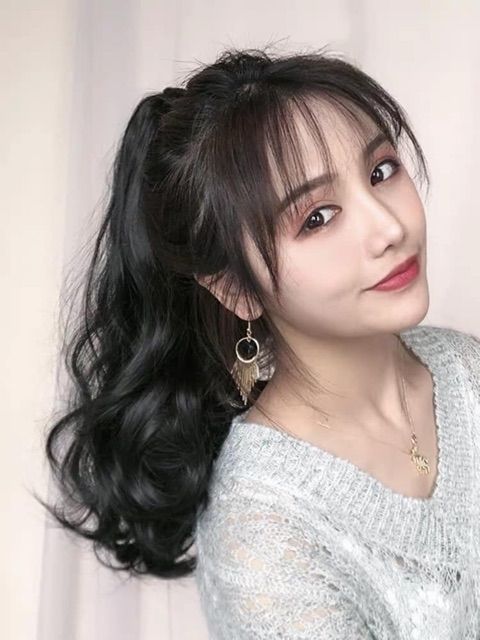 Tóc giả ngoặm xoăn ❤️❤️ FREESHIP ❤️❤️ ngoặm xoăn dợn 40cm p103