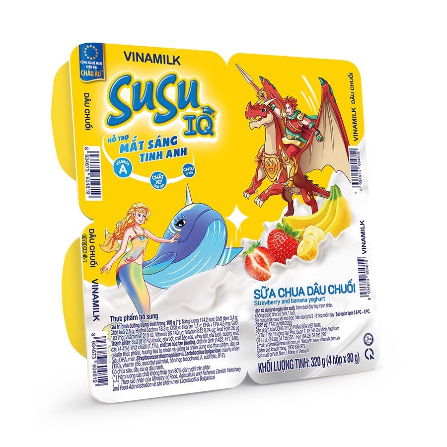 Vỉ 4 hộp Sữa chua vinamilk các loại