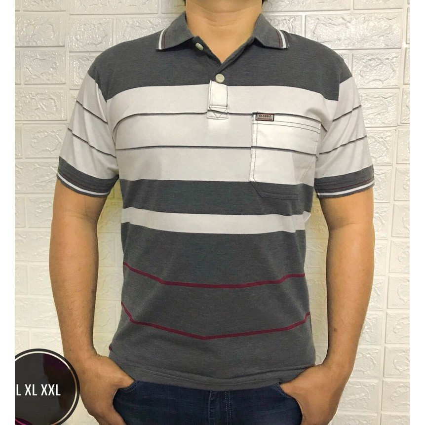 Áo Thun Nam Lớn Tuổi Có Túi Big Size 90kg -Áo Thun Nam Có Túi Trung Niên