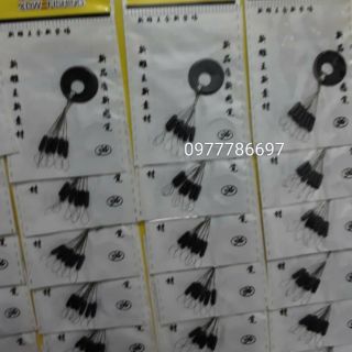 Hạt chặn phao đen dài combo 10 gói