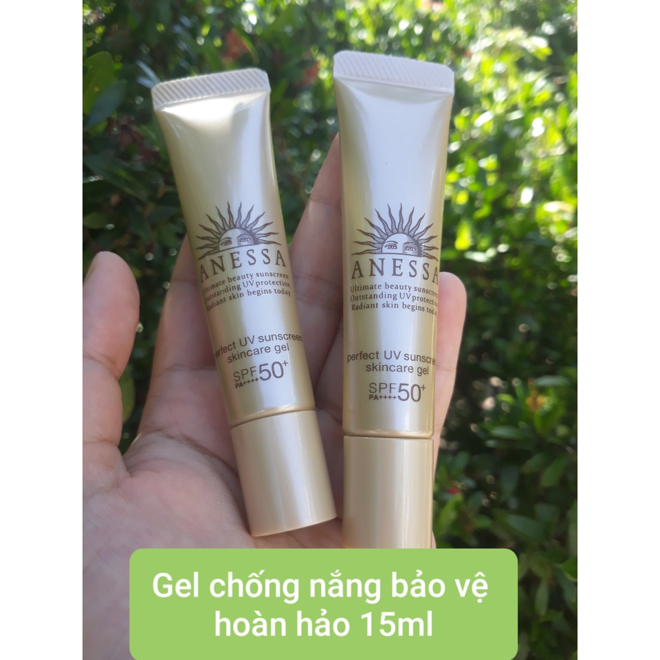 (Hàng tặng) Chống nắng Anessa Perfect UV Sunscreen Skincare Milk SPF 50+ PA++ 15ml | BigBuy360 - bigbuy360.vn