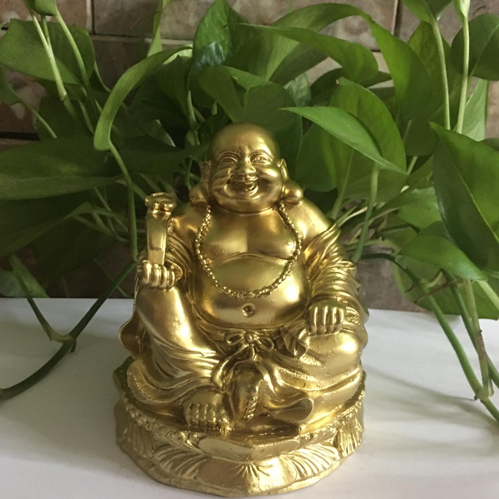 Tượng phật di lặc mang bình an vui vẻ cho mọi người chỉ 99k cao 13 cm x đế rộng 10 cm