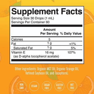 Vitamin E hữu cơ dạng lỏng Mary Ruth’s 60ml.