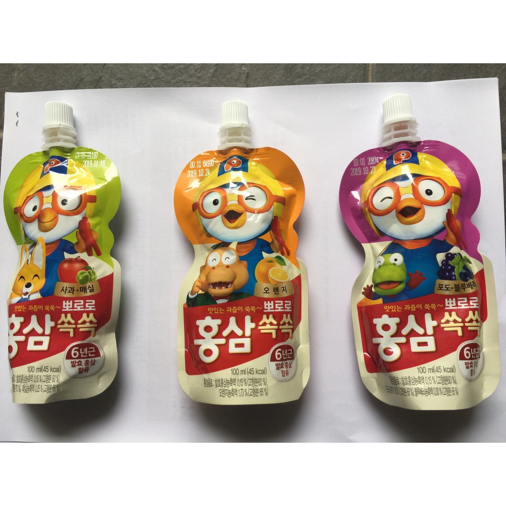 Thạch sâm pororo cho bé date t5/2021