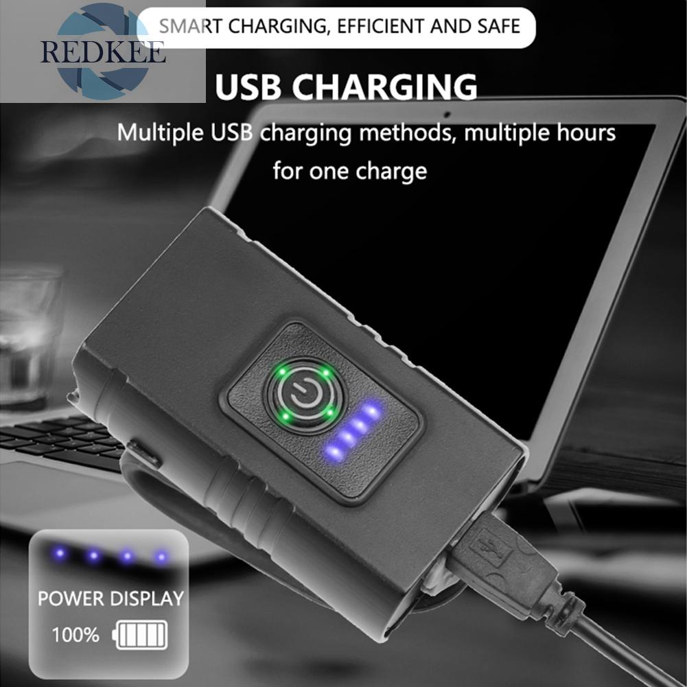 Đèn LED T6 10W 800LM 6 chế độ cho xe đạp