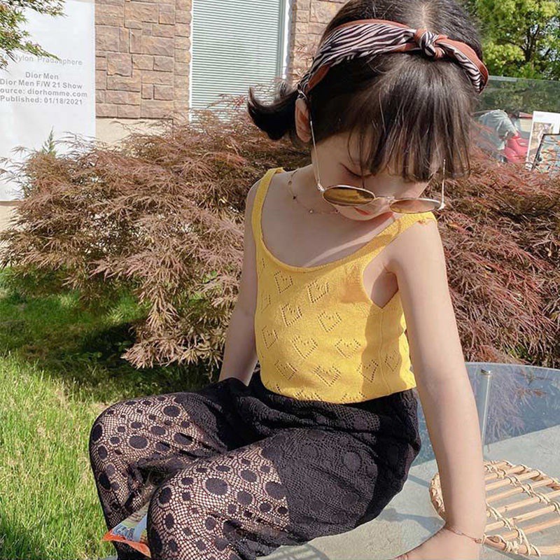 Áo sát nách vải mỏng phong cách Hàn Quốc thời trang mùa hè cho bé gái