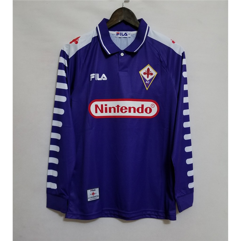 Áo Bóng Đá Dài Tay Phong Cách Fiorentina 98-99