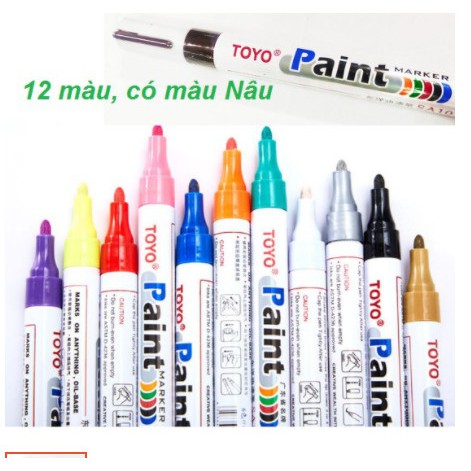 Bút Sơn Toyo Paint Marker SA101 (Bút Repaint) - Bút Vẽ Giày, Lốp Xe,..