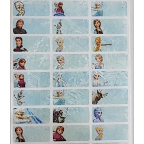 Tem dán sticker ELSA in theo yêu cầu - Tem tên bé - Nhãn đánh dấu đồ dùng học tập