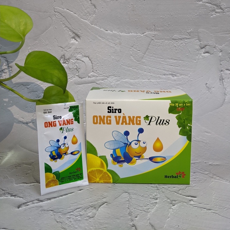 Siro Ong Vàng Plus Giảm Ho, Đau Họng, Khàn Tiếng