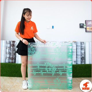 Giấy Decal Dán Kính Cây Trúc Xanh Mã A10 (Giá theo mét dài khổ 90cm)