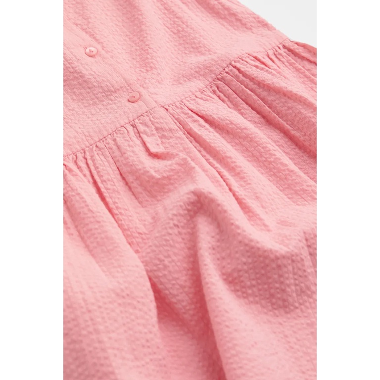 Váy xòe sát nách nơ hoa hồng hM H&M ko co giãn_hàng chính hãng authentic